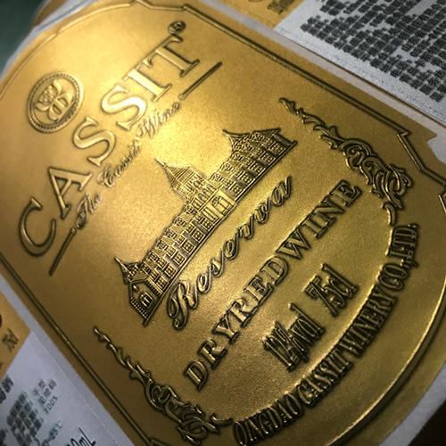 cassit葡萄酒不干胶标签设计生产印刷